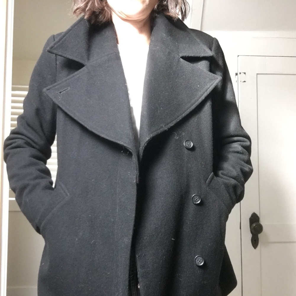 Just Female Black Pea Coat - Picture 6 of 8